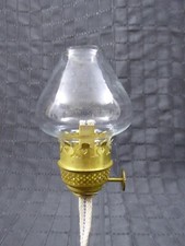 Petroleumbrenner Brenner Petroleumlampe Flachbrenner Öllampe Messing Tulpenglas