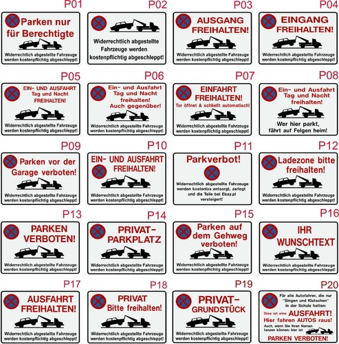Parken verboten schild - verboten,