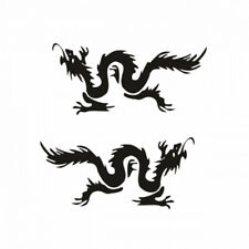Drachen Aufkleber Set 15 x 7 cm Motorrad Auto Wohnmobil