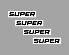 Aufkleber 4x SUPER BENZIN tanken Fahrer Hinweis