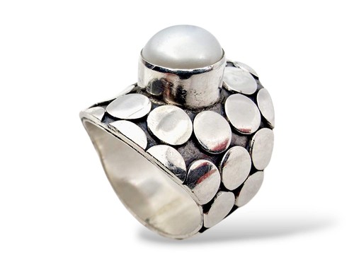 Vintage 925er silber - vintage, perlring
