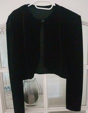 Samtbolero schwarz die - schwarz, f.
