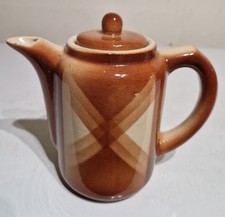 Uralte KLEINE Art Deco BUNZLAU Kaffeekanne Kanne Spritzdekor um 1930 G