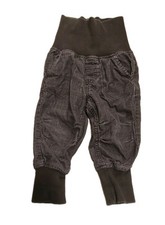 Hose Gr. 80 H&M braun karierter Cord m. ganz hohem Gummibund sehr gut