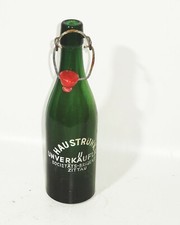 Alte Bierflasche Haustrunk Societäts Brauerei Zittau Reklame Deko