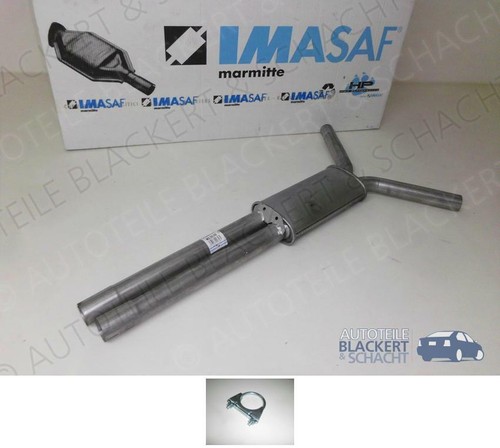 Imasaf auspuff mitteltopf - auspuff,