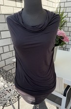 HELMUT LANG Design TOP BLUSE  WUNDERSCHÖN GR: S grau - Braun Hochwertig