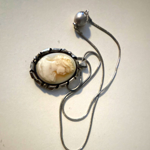 Kamee anhänger mit kette - anhänger,