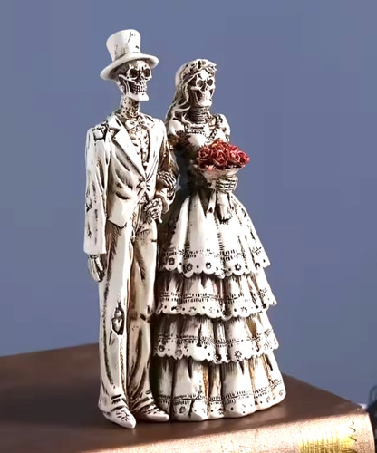 Skelett figur skulptur - figur, ehepaar