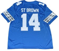 Amon-ra St Brown #14 Detroit Lions 2025 American Football Herren NFL Trikot