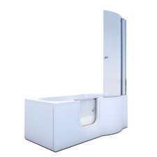 AcquaVapore Seniorendusche und Badewanne mit Tür S12D-L Dusche 170x85cm