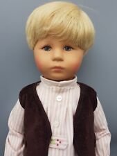 KÄTHE KRUSE Puppe blonder Junge PUMMELCHEN 'Hubsi' 40cm komplett original 2006