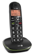 Doro PhoneEasy 100w Schnurlos DECT Telefon Analog Komfort Schnurloses Schwarz