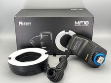 Nissin MF18 Macro Blitz Blitzgerät für Sony E, MF 18, #741-1, - SEHR GUT -