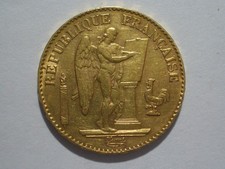 Frankreich: 20 Francs Gold