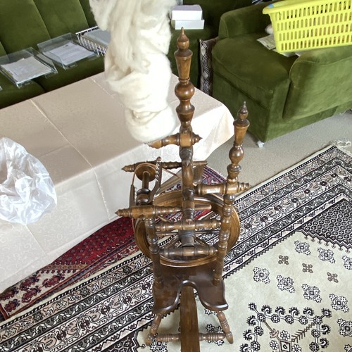 Holz spinnrad braun mit - holz,