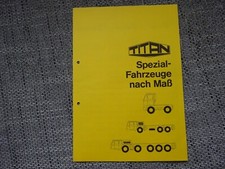 Titan LKW Truck Spezialfahrzeuge Prospekt Brochure 1979 Deutsch German selten