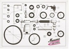 Dichtungssatz / O-Ringe für Sahne-Automaten Sahnemaschine Mussana