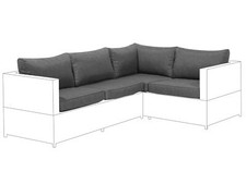 Modernes Set mit Kissenbezügen in Dunkelgrau für Avola