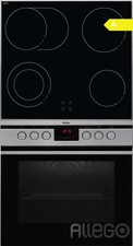 Amica Einbauherd Set EHC12761E Edelstahl Ceranfeld 60cm Umluft Timer