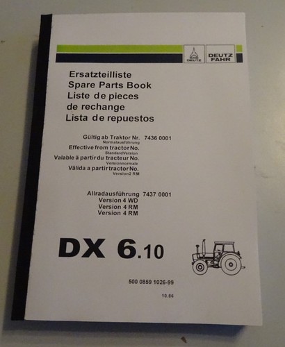 Ersatzteilliste deutz 10 - deutz, 6.10