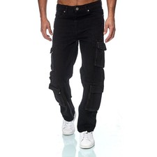 Herren Jeans Cargohose Baggy