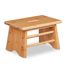Fußbank Fußschemel Tritthocker Badhocker Bambus-Hocker 1,9 kg leicht Fußhocker