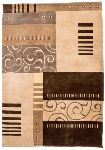 Modern carpet hand knotted