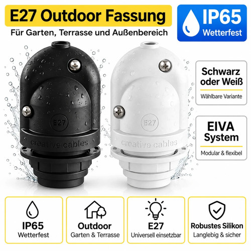 E27 outdoor lampenfassung ip65 - outdoor,