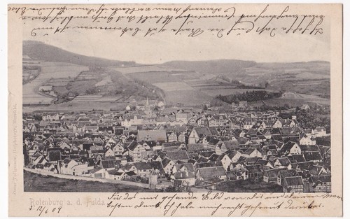 Rotenburg fulda 1904 - ak,