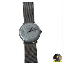 Junghans Max Bill Mega Solar Uhr 059 2023.02 Titan Mesh Armband Silber