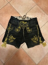 Alte bestickte Lederhose aus