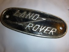 Land Rover Serie Badge Alu