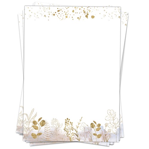 Blatt briefpapier mit - 50,