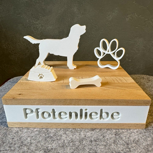 Dekofigur pfotenliebe hund - pfotenliebe,