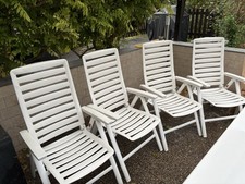 Kettler Garten Set 4 Stühle Hochlehner und Tisch 160*95