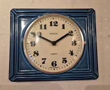 Kienzle Keramik Wanduhr blau