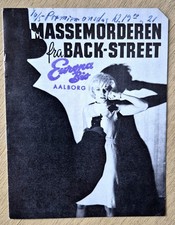 Edgar Wallace DER HEXER Filmprogramm Dänemark Joachim Fuchsberger Rarität 