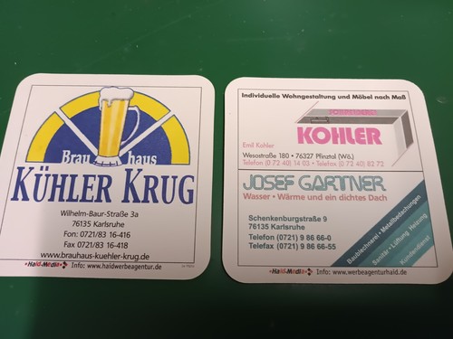 Sehr selten bierdeckel - selten:,