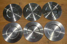 6 Edelstahl Teller - Platzteller / Dekoteller / ø 32cm