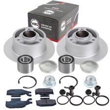 A.B.S. Bremsscheiben + Radlagersatz + Beläge + Rep-Satz Vorne für RENAULT TWIZY