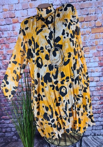 Chiffon kleid tunika plissee - kleid,