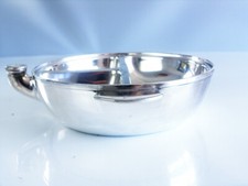 Jugendstil Warmhalteteller Schüssel versilbert gestempelt aus adelsbesitz Gravur