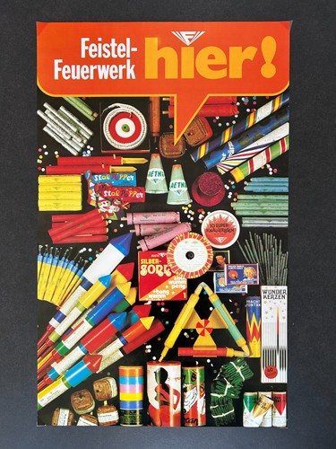 Feistel feuerwerk werbeplakat - feistel,