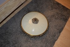 Jugendstil Plafoniere Messinglampe vintage antik 50cm