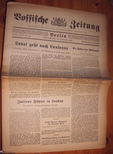 Vossische zeitung 1932 - vossische-zeitung, 16.1.1932