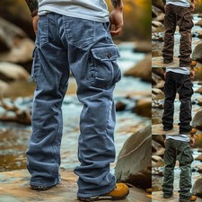 Herren Hose Freizeithose Cargohose Retro Arbeitshosen Jogginghosen Laufhose