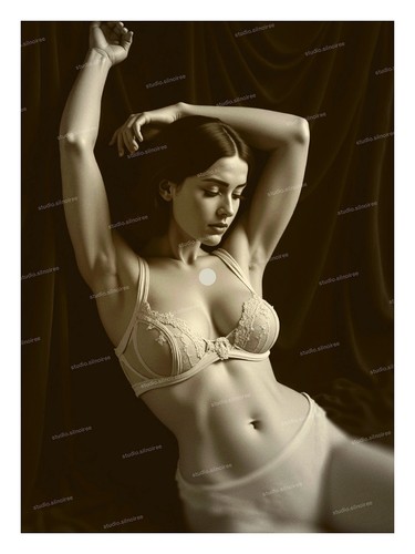 Vintage fotoabzug frau - vintage,