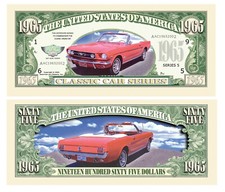 Oldtimer Auto Souvenier Schein