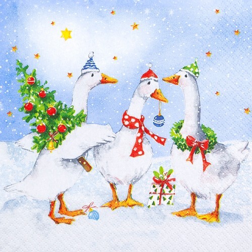 Servietten funny geese - servietten,